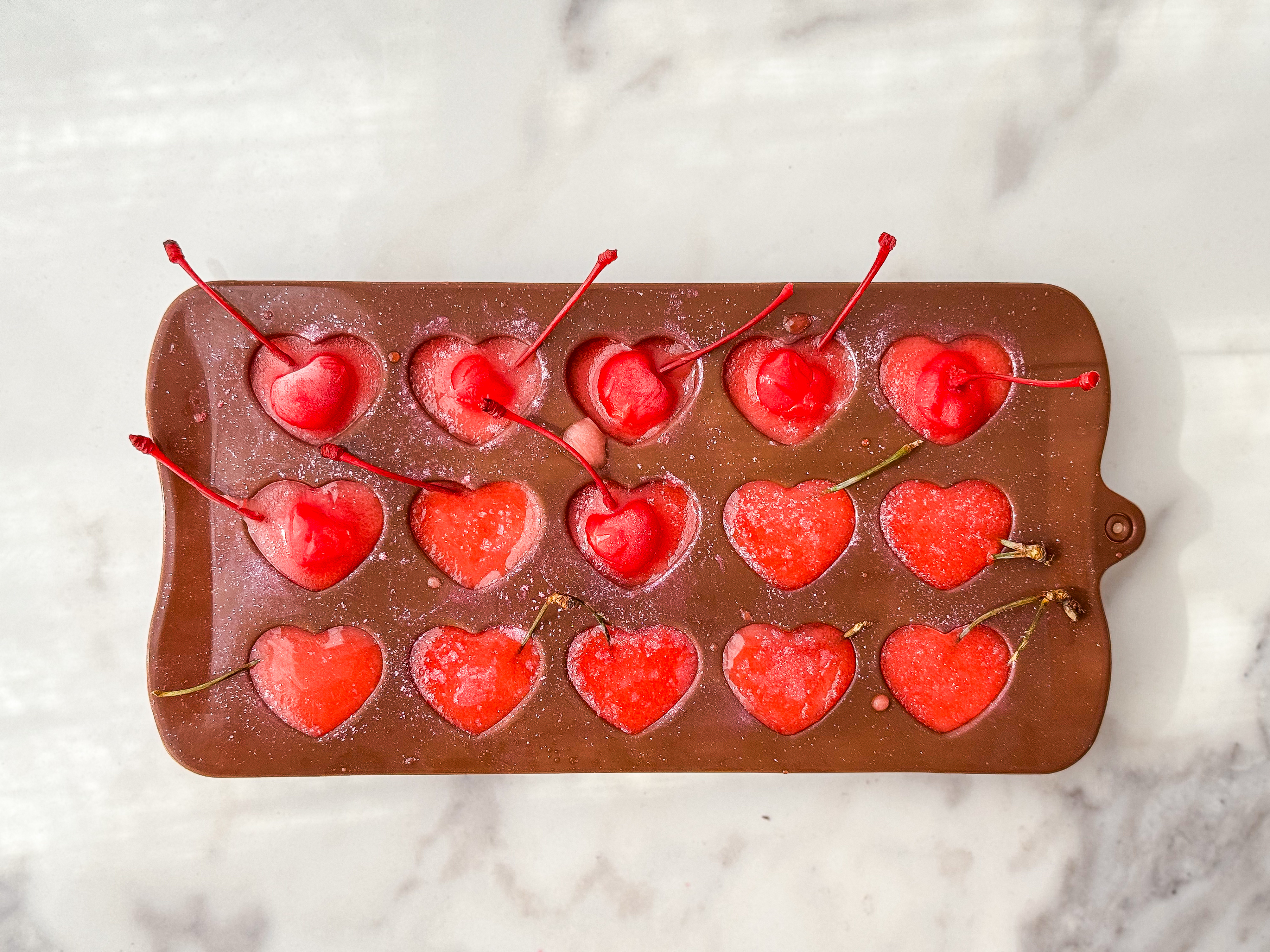 Grenadine Cherry Ice Cubes